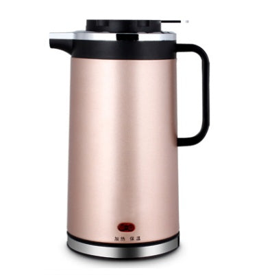 Electric kettle double insulated stainless steel mini kettle 1.8L  Electric Kettle Champagne-gold-CN The Khan Shop