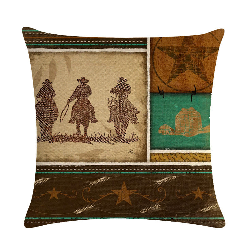 Cowboy Decorative Throw Pillows Cushion Covers  Throw Pillows 5style The Khan Shop