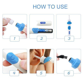Safety Electric Cordless Vacuum Ear Cleaner Wax Remover Painless Cleaning Tool  Cleaning Tool  The Khan Shop
