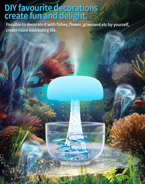 Jellyfish Raindrop Humidifier Ultrasonic Atomization Seven-color Ambience Light The Khan Shop