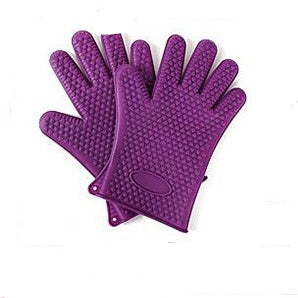 Food Grade Silicone Heat Resistant BBQ Glove  oven  The Khan Shop