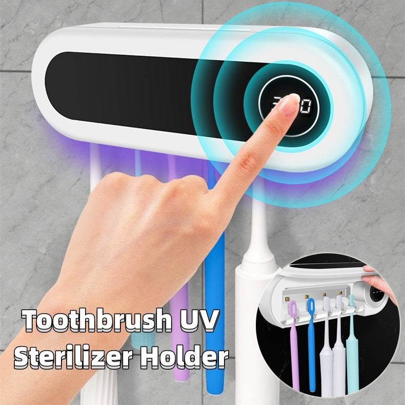 Wall Mounted Toothbrush Holder Smart Toothbrush  Bathroom Accessories  The Khan Shop