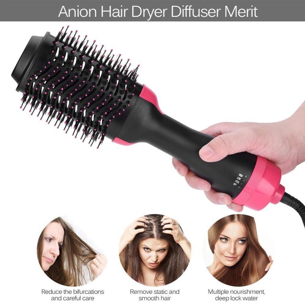 One-Step Electric Hair Dryer Comb  Dryer  The Khan Shop
