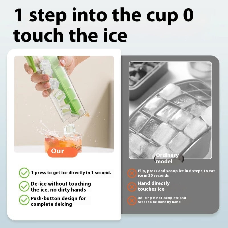 Ice Cube Mold Household Ice Maker Food Grade Press Ice Tray The Khan Shop