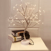 LED USB Fire Tree Light Copper Wire Table Lamps Night Light  Table Lamps 108-warm-white-8pcs The Khan Shop