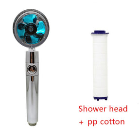 Shower Head Water Saving Flow 360 Degrees Rotating  Bathroom Accessories Set4 The Khan Shop