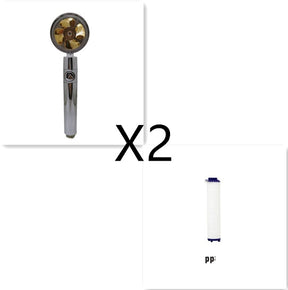 Shower Head Water Saving Flow 360 Degrees Rotating  Bathroom Accessories Set20 The Khan Shop