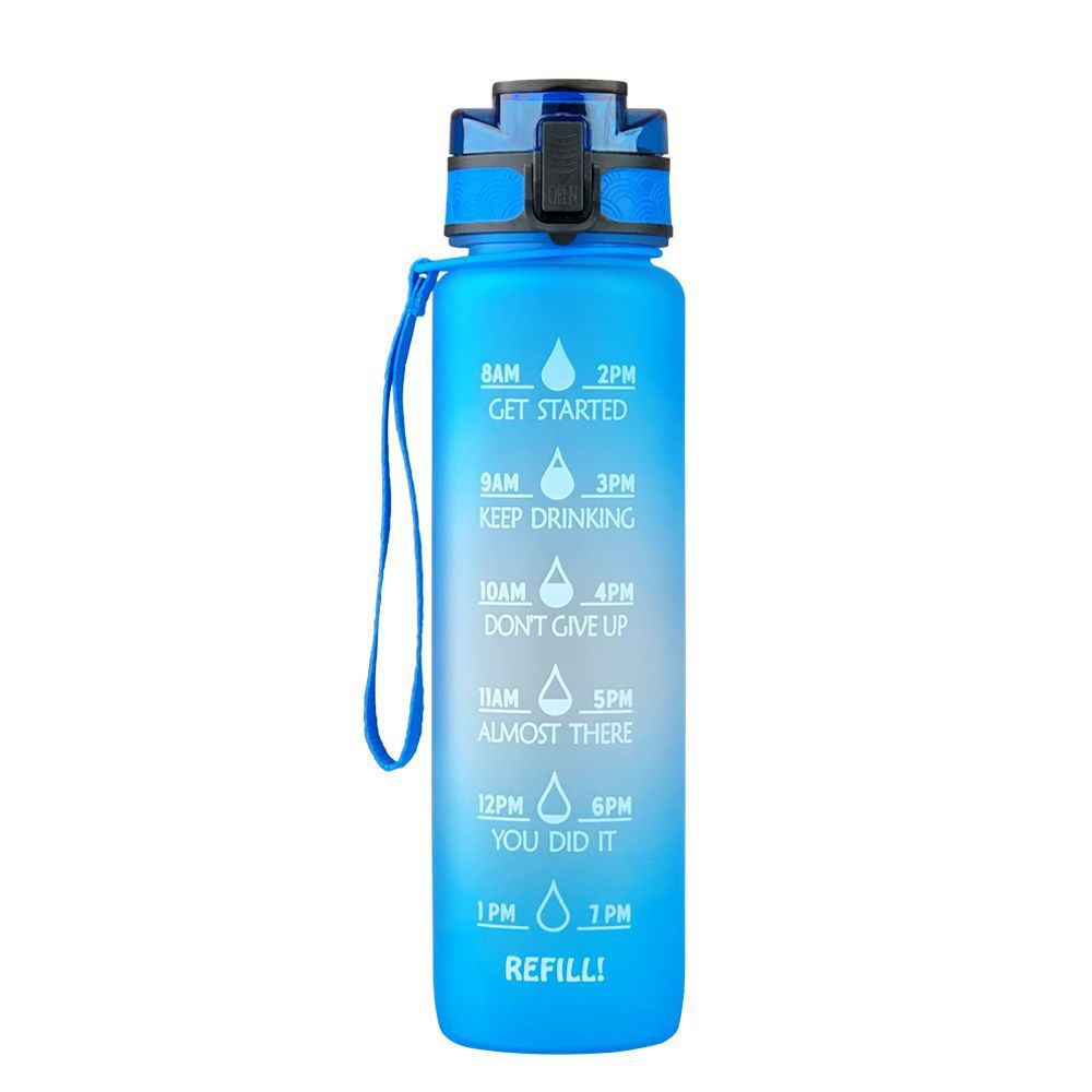 Transparent Flask Water Bottle 1000ml  DrinkWare L-1000ML The Khan Shop
