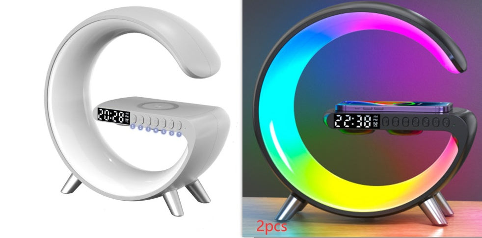New Intelligent G Shaped LED Lamp Bluetooth Speake Wireless Charger  table lamp Set3-EU The Khan Shop
