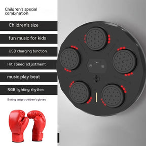 Children's Music Boxing Machine Blue Light  Wall Decoration Red-Light-With-Gloves The Khan Shop