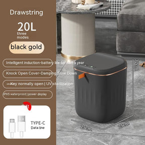 Smart Trash Can With Lid For Bedroom And Living Room The Khan Shop