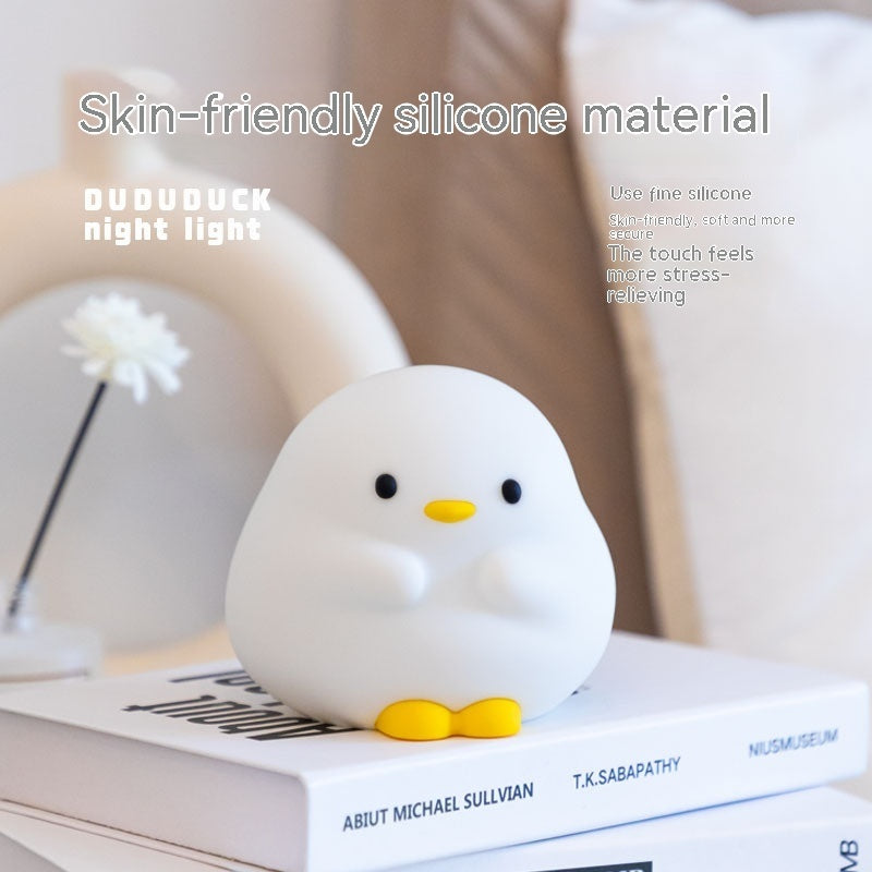 Cute Duck LED Night Lamp Cartoon Silicone USB Rechargeable Sleeping Light The Khan Shop