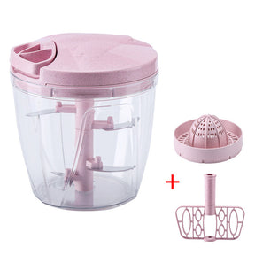Hand-pulled Meat Grinder Household Small Stirrer Juicer  Portable Juicer Machine Nordic-Pink The Khan Shop