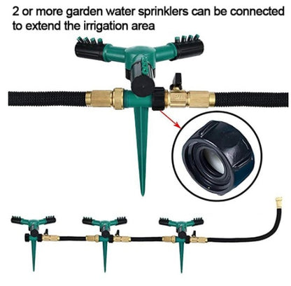 360 Automatic Rotating Sprinkler Irrigation Garden Lawn Courtyard Household Garden Water Adjustable Sprinkler Irrigate Tools KHAN SHOP LLC garden