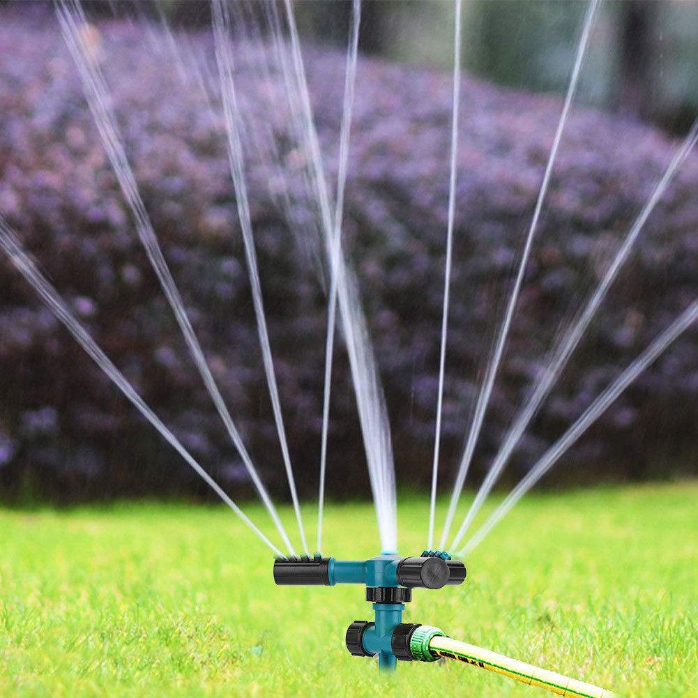 360 Automatic Rotating Sprinkler Irrigation Garden Lawn Courtyard Household Garden Water Adjustable Sprinkler Irrigate Tools KHAN SHOP LLC garden