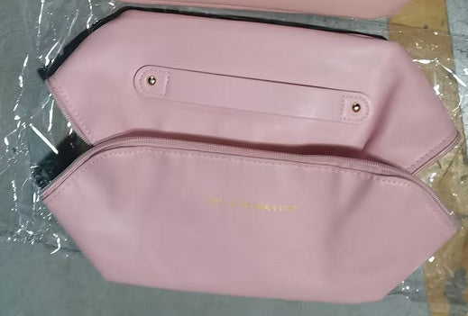 Travel Cosmetic Bag Large Capacity  Cosmetics Organizer Rose-pink The Khan Shop