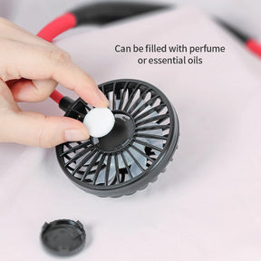 Mini Portable Hanging Neckband Fan USB Rechargeable  Portable Air Conditioner  The Khan Shop