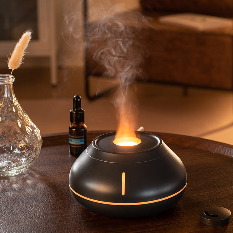 New Humidifier Colorful Simulation Flame Aroma Diffuser The Khan Shop