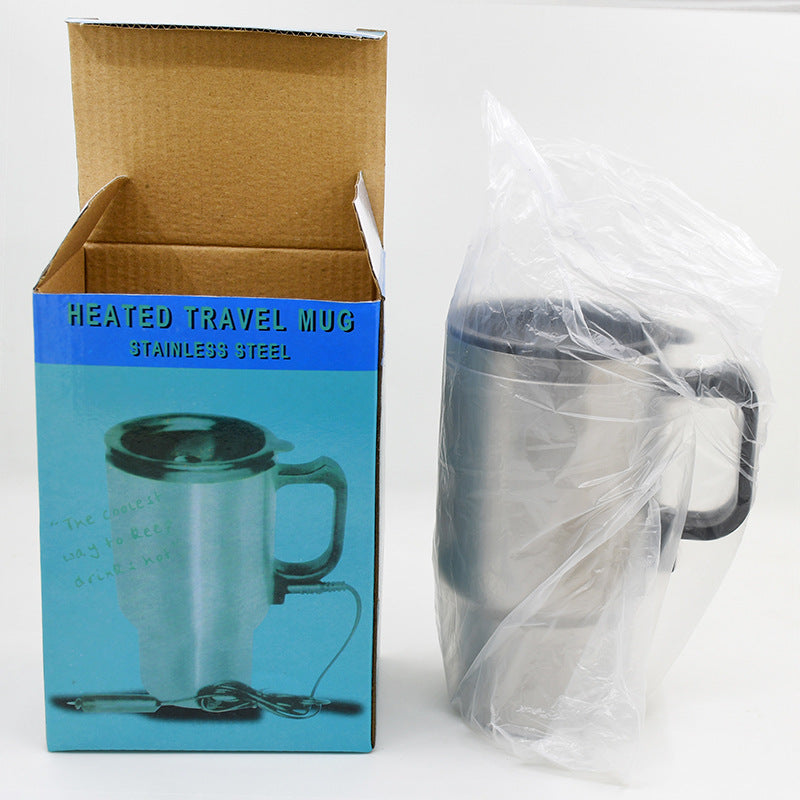 Stainless Steel Vehicle Heating Cup Electric  Electric Kettle  The Khan Shop