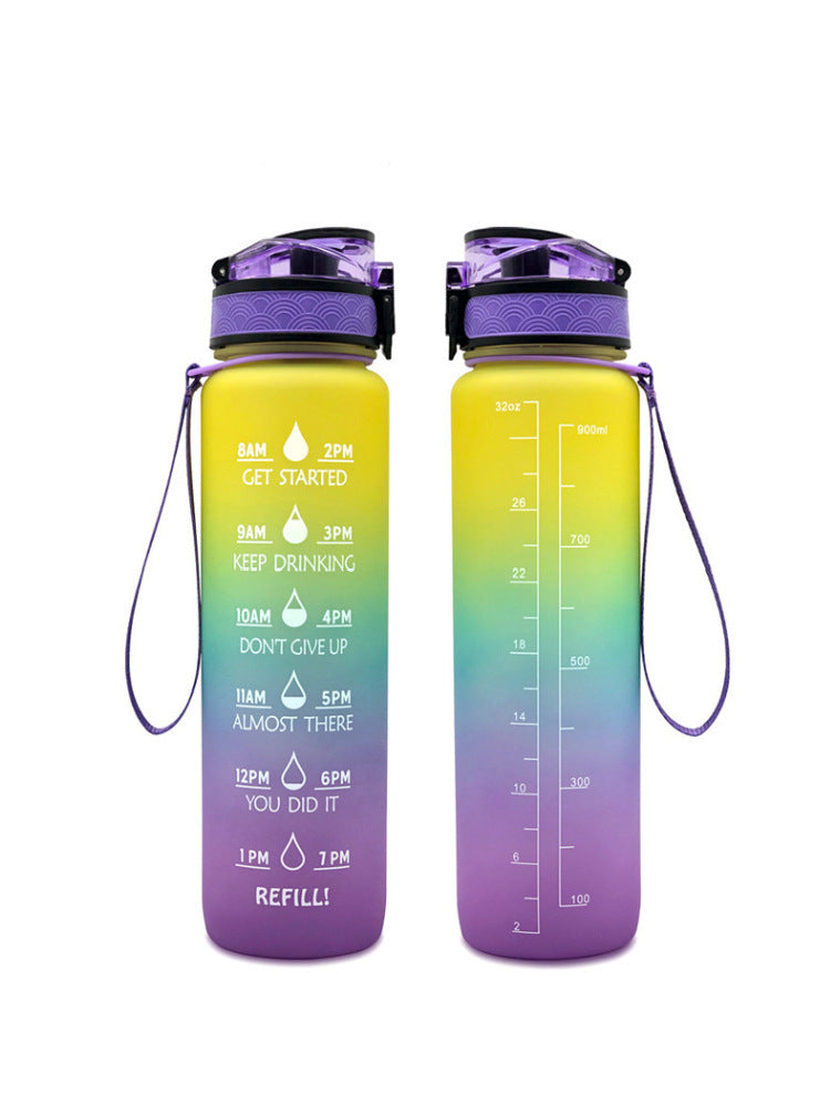 Transparent Flask Water Bottle 1000ml  DrinkWare  The Khan Shop