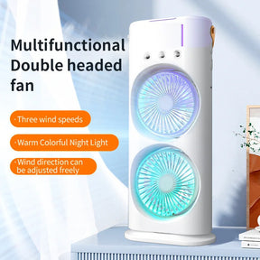 Double-ended Spray Fan Portable Humidifier Fan Air Conditioner  Portable Air Conditioner  The Khan Shop