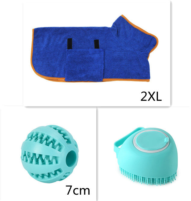 Silicone Dog Bath Massage Gloves Brush  Bathroom Accessories Set1-Heartshaped The Khan Shop