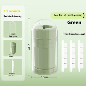 Twisting Ice Cup Rotating Release Ice Cube Trays Rotation The Khan Shop