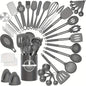 43pcs/set, Heat Resistant Silicone Kitchen Utensils Set -  customized KHAN SHOP LLC 1set-Gray