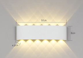 Led Wall Lamp Bedroom Bedside Lamp  Wall Decoration White-12W-White-light The Khan Shop