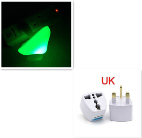 LED Night Light Mushroom Wall Socket Lamp  Wall Decoration Mushroom-UK-Green The Khan Shop