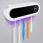 Wall Mounted Toothbrush Holder Smart Toothbrush  Bathroom Accessories Ivory-White The Khan Shop