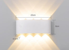 Led Wall Lamp Bedroom Bedside Lamp  Wall Decoration White-8W-White-light The Khan Shop