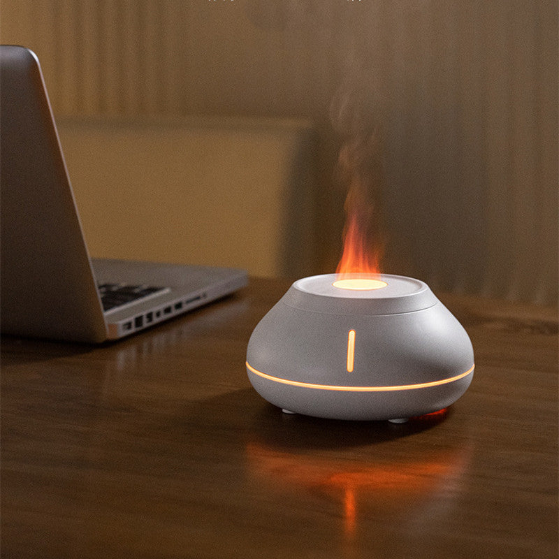 New Humidifier Colorful Simulation Flame Aroma Diffuser The Khan Shop