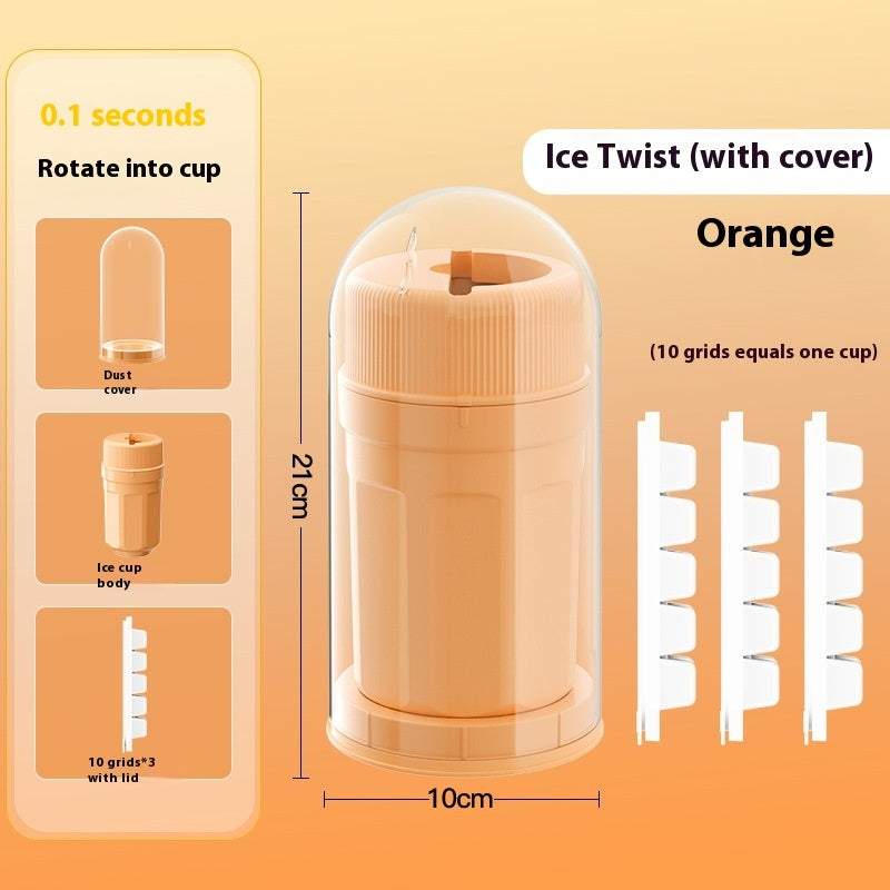 Twisting Ice Cup Rotating Release Ice Cube Trays Rotation The Khan Shop