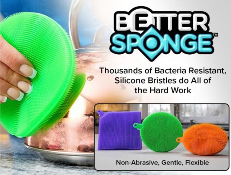New Better Sponge Silicone Dishwashing Magic  Dishwasher 4-sets The Khan Shop