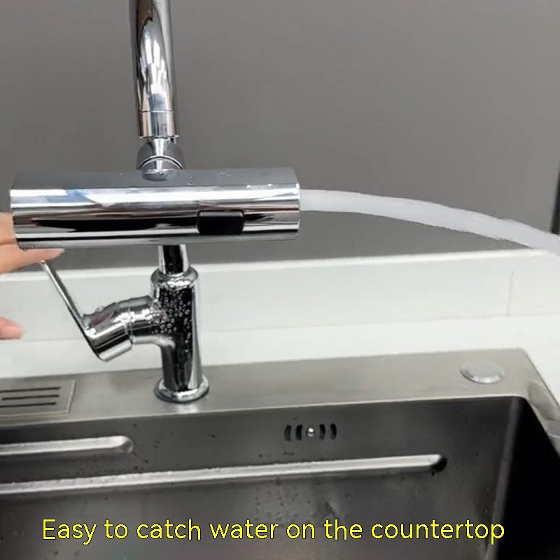 Kitchen Faucet Waterfall Outlet Splash Proof Universal Rotating Bubbler The Khan Shop