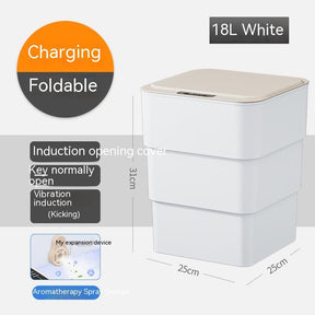 Smart Trash Can With Lid For Bedroom And Living Room The Khan Shop