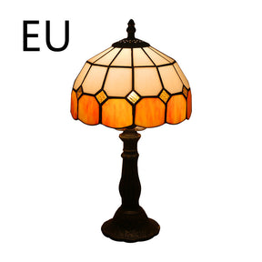 Lamp Bedroom Bedside Lamp Retro Bar Yellow Glass Lamp  Table Lamps 9-EU The Khan Shop