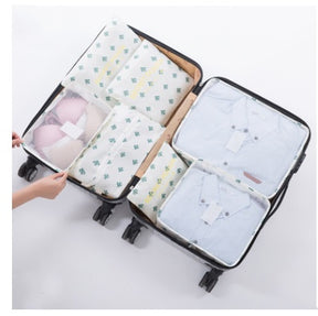 Durable Waterproof Nylon Packing Cube Travel Organizer Bag  Cosmetics Organizer Cactus The Khan Shop