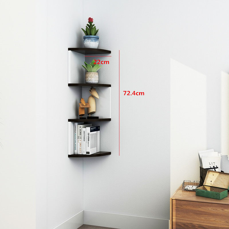 Wall Corner Shelf Corner Bookshelf Shelf Living Room  Wall Decoration  The Khan Shop