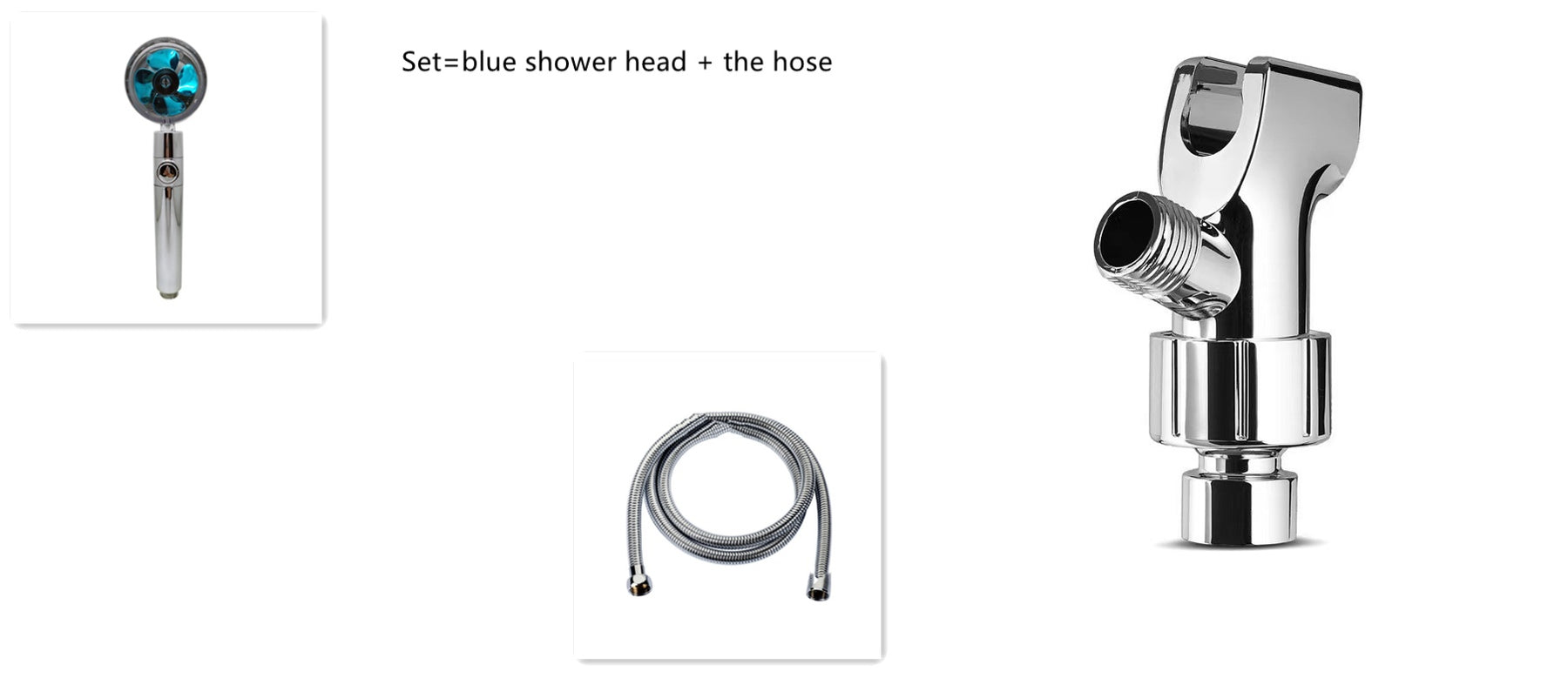 Shower Head Water Saving Flow 360 Degrees Rotating  Bathroom Accessories Set52 The Khan Shop