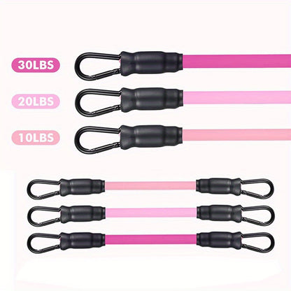 5pcs/set, Fitness Resistance Bands With Ankle Buckles KHAN SHOP LLC Fitness