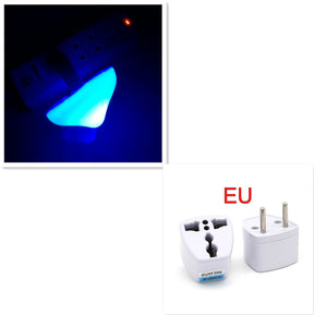 LED Night Light Mushroom Wall Socket Lamp  Wall Decoration Mushroom-EU-Blue The Khan Shop