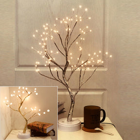 LED USB Fire Tree Light Copper Wire Table Lamps Night Light  Table Lamps  The Khan Shop