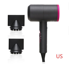 Hotel hair dryer  Dryer Metallic-black-US The Khan Shop