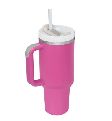 40 Oz Tumbler With Handle Straw Insulated, Stainless Steel  Sipper & Bottle Roseo-1200ML-2PCS The Khan Shop