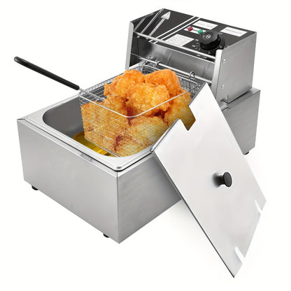 6L/12L Commercial Electric Deep Fryer, Stainless Steel Countertop Electric Fryers KHAN SHOP LLC made in cookware