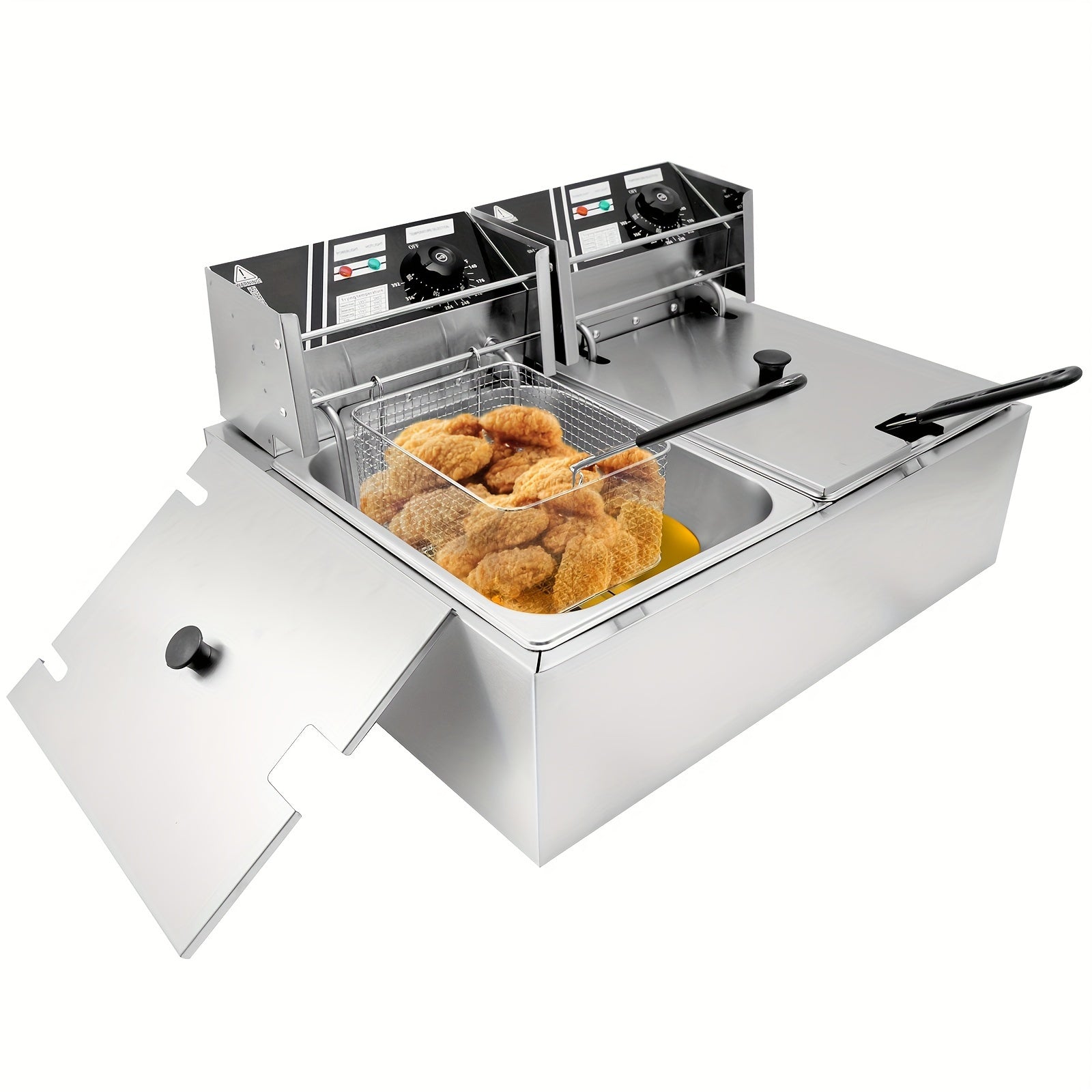 6L/12L Commercial Electric Deep Fryer, Stainless Steel Countertop Electric Fryers KHAN SHOP LLC made in cookware