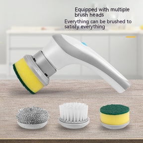 Electric Cleaning Brush 4 In 1 Spinning Scrubber Handheld The Khan Shop