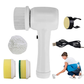 Electric Cleaning Brush 4 In 1 Spinning Scrubber Handheld The Khan Shop